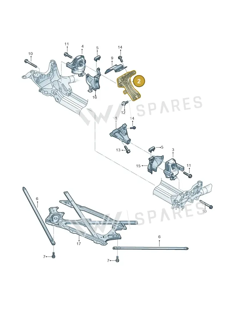 4G0199308AA — Audi A5 Cabrio 2.0 (2011-2017) diagram 725199050, position 2
