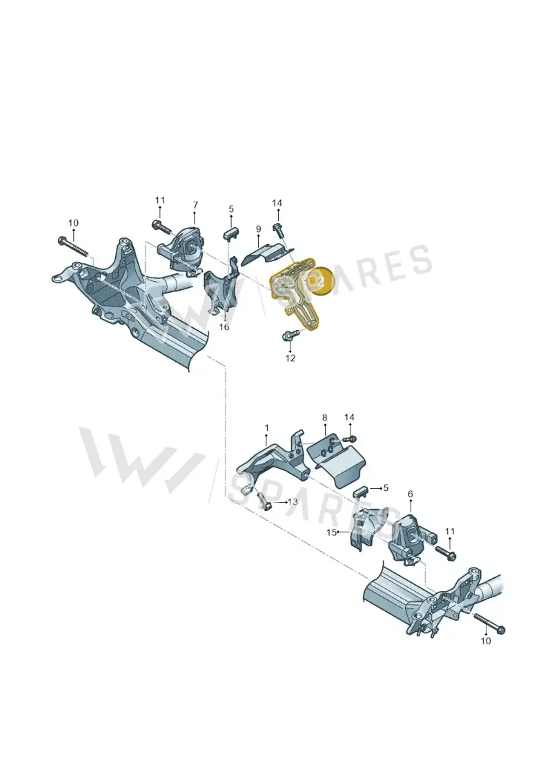 4G0199308N — Audi A7 Sportback (2014-2018) diagram 696199070, position 2