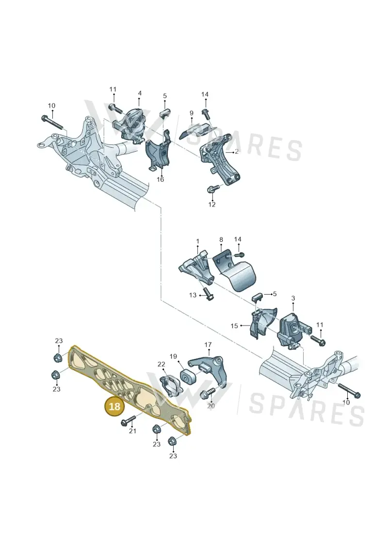 4G0199521M — Audi A7 Sportback (2014-2018) diagram 788199700, position 18