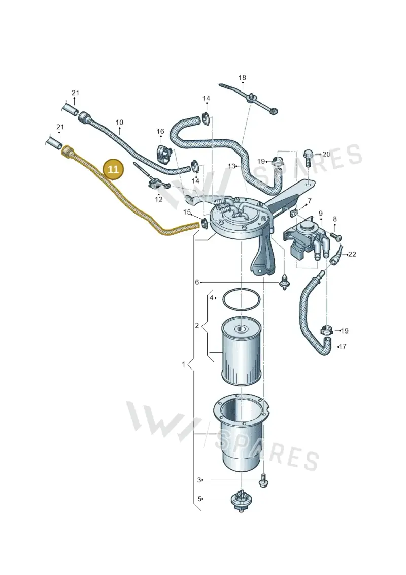 4G0201543T — Audi A6 (2014-2018) diagram 798127500, position 11