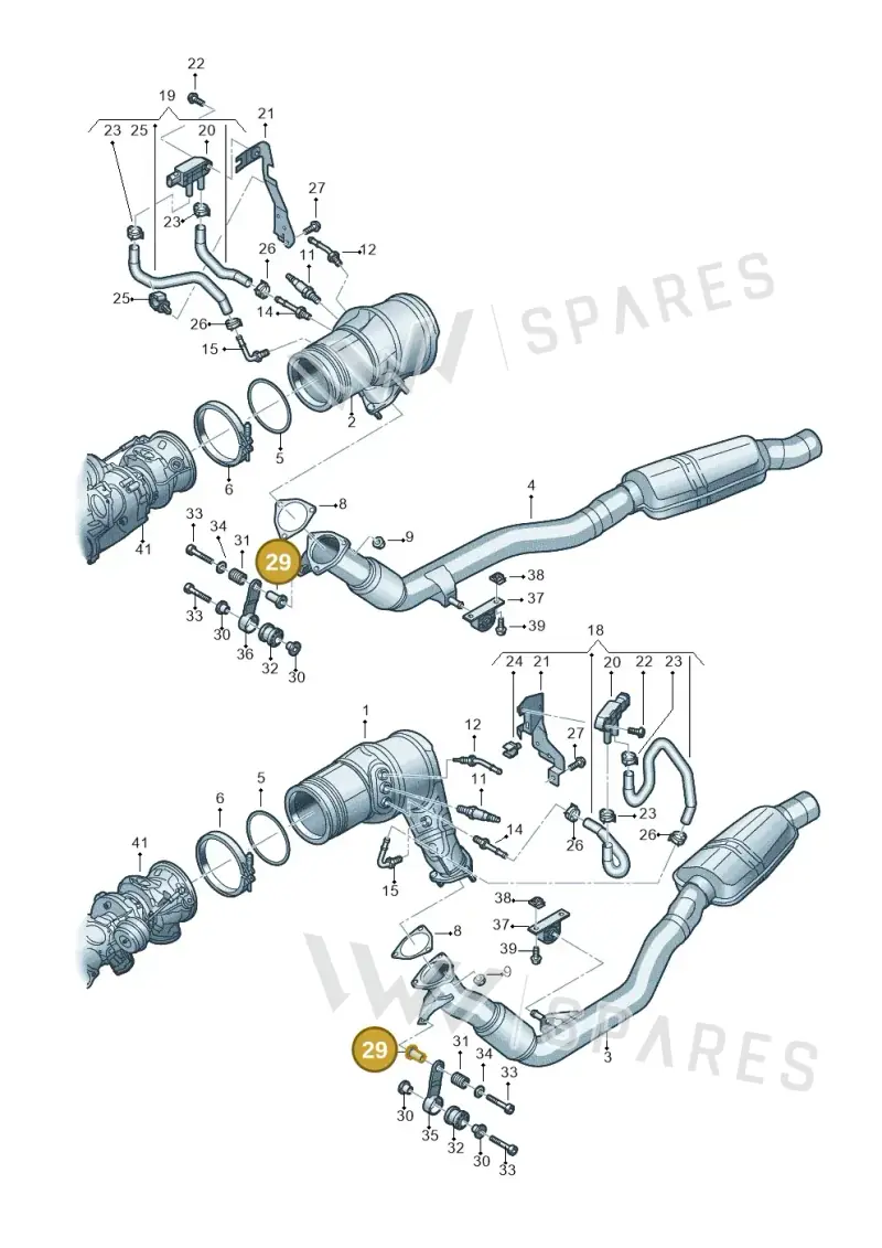 4G0253205 — Audi RS Q8 Quattro (2019-) diagram 595253500, position 29