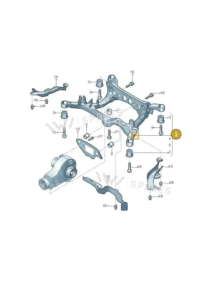4G0505235AE — Volkswagen Phideon (2016-2023) diagram 251505100, position 1