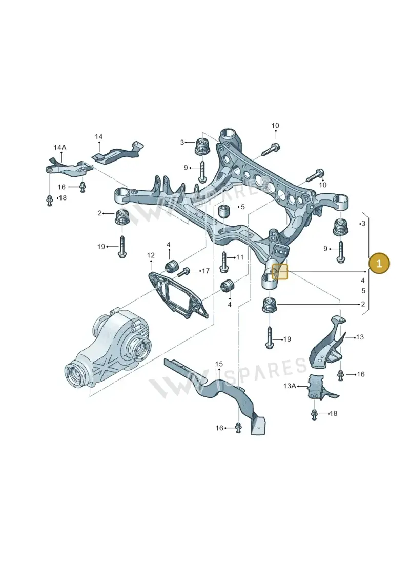 4G0505235AE — Audi A7 Sportback (2014-2018) diagram 758505020, position 1