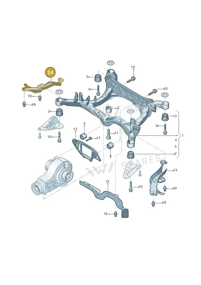 4G0505562C — Audi A6 1.8 (2015-2019) diagram 887505010, position 14
