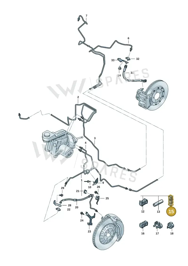 4G0611797 — Audi Q6 e-tron (2023-) diagram f5s611020, position 15