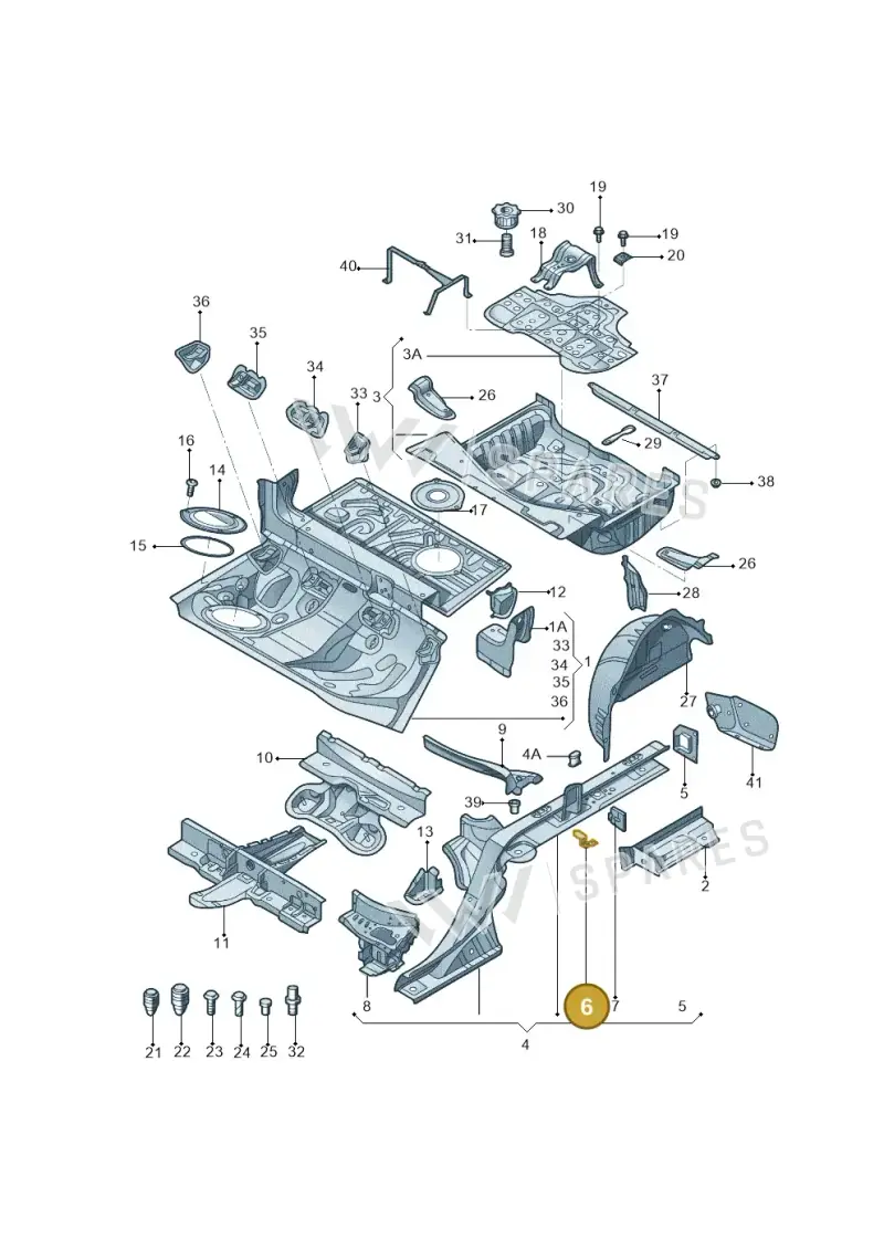 4G0803399 — Audi A6 1.8 (2015-2019) diagram 887803060, position 6