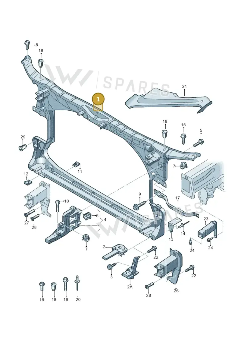 4G0805594C — Audi A7 Sportback (2014-2018) diagram 711805000, position 1