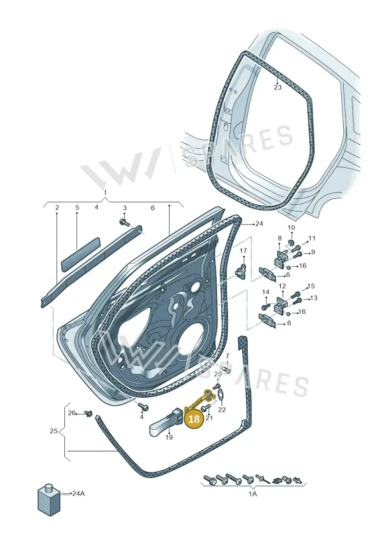 4G0839249B — Audi A6 qu. 3.0 tdi (2014-2018) diagram 717833100, position 18