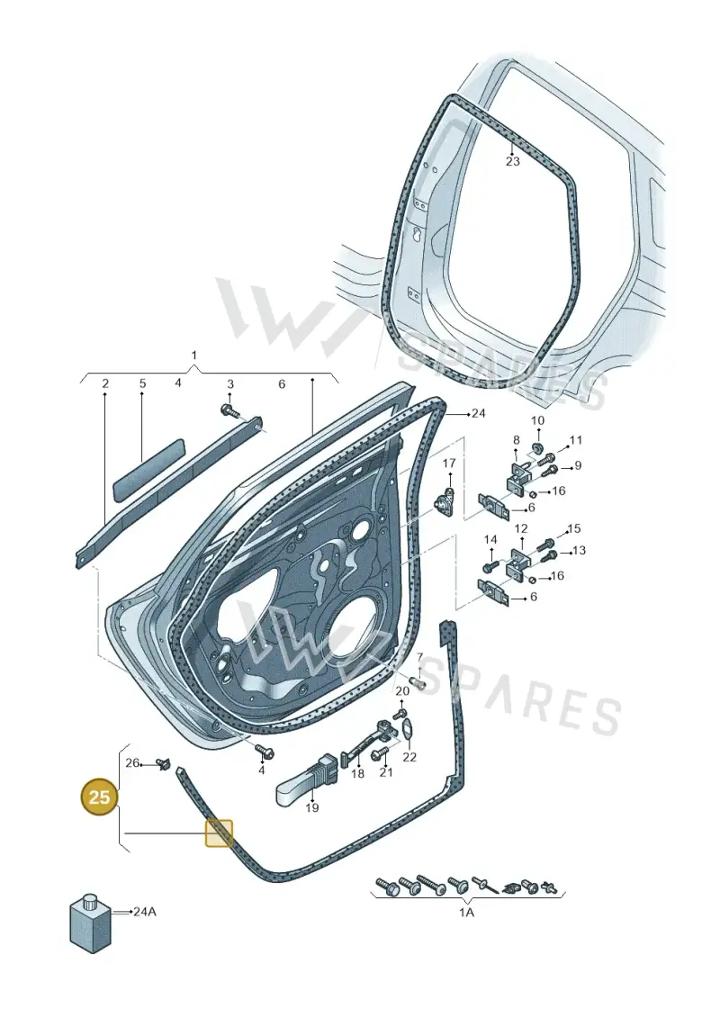 4G0839718C — Audi A6 qu. 3.0 tdi (2014-2018) diagram 717833100, position 25