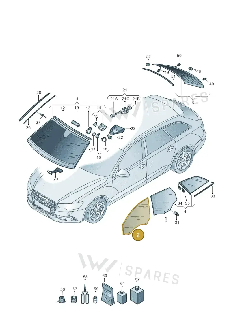 4G0845202 — Audi RS6 Avant (2013-2018) diagram 758845000, position 2