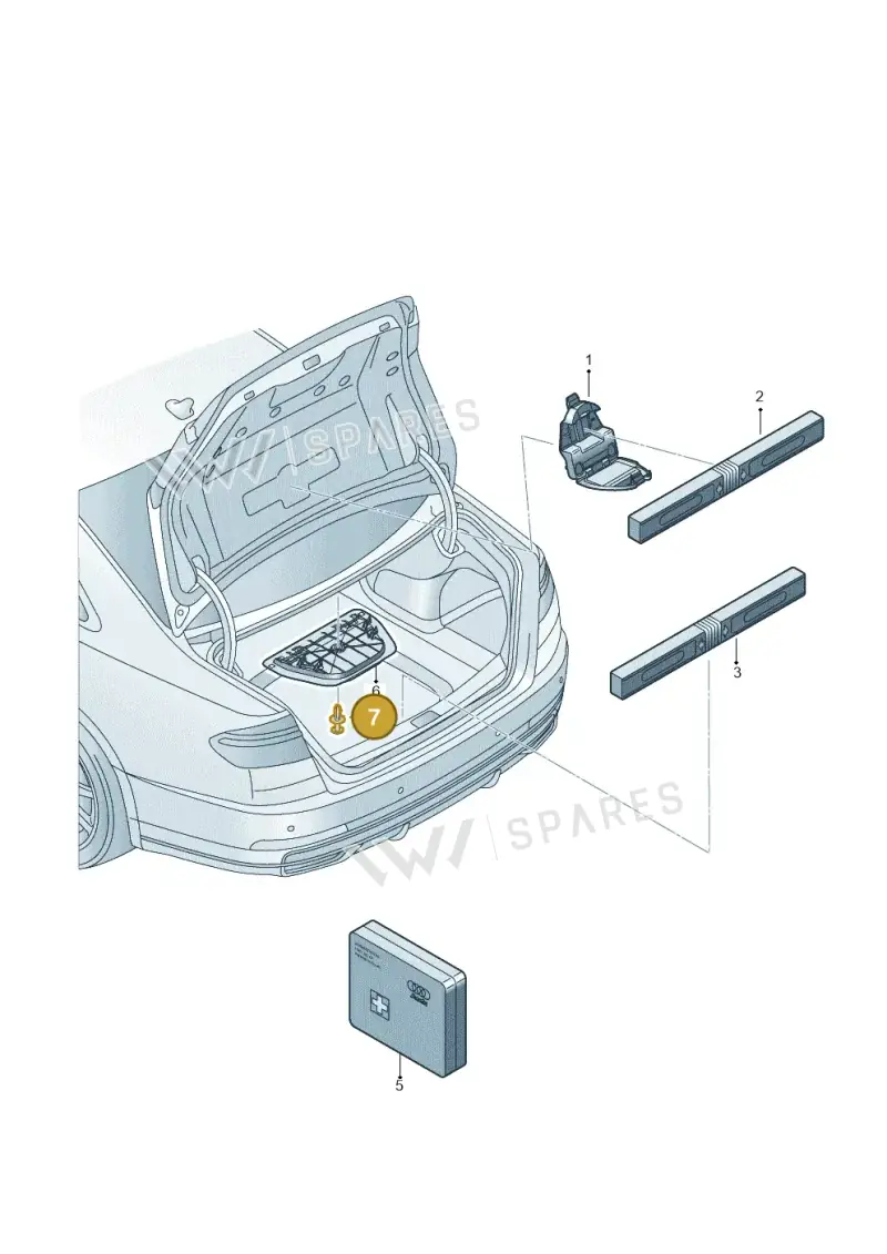 4G0867632 — Audi A8L (2017-2022) diagram 838860000, position 7