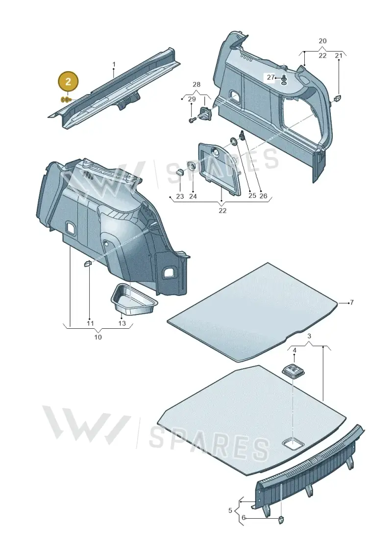 4G0867632 — Audi RS3 Limousine (2017-2020) diagram 853863900, position 2