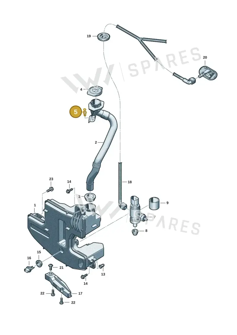4G0867632 — Audi Q6 e-tron (2023-) diagram f5s955010, position 5