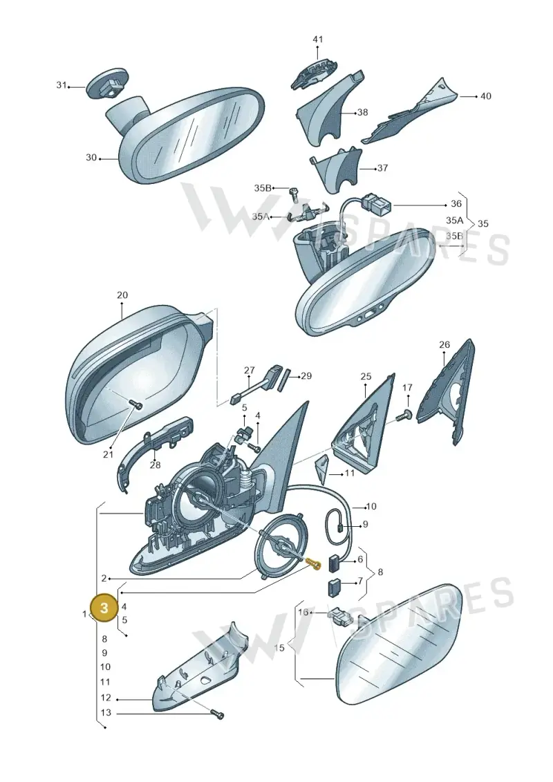 4G0898011 — Audi Q3 1.4 (2016-) diagram 728857400, position 3