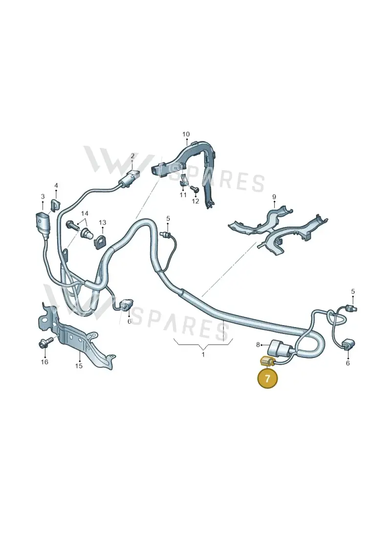 4G0906234A — Audi RS6 Avant (2019-) diagram 435972800, position 7