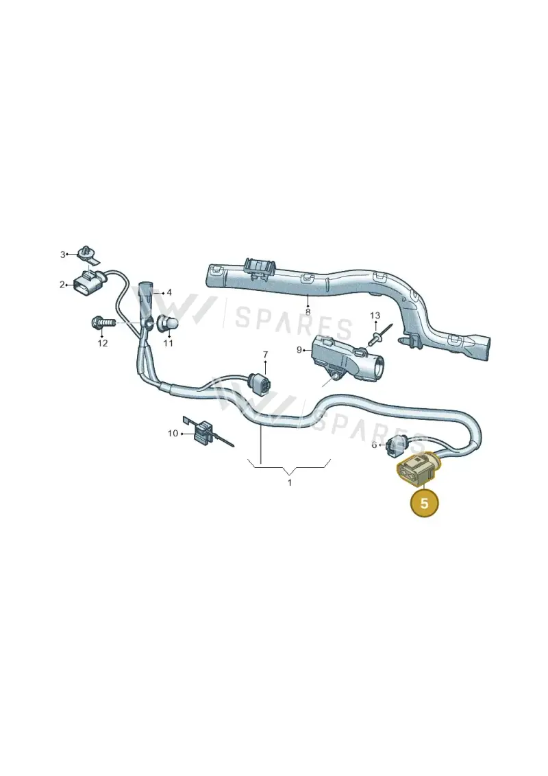4G0906234A — Audi RS4 Avant (2017-) diagram 849972800, position 5