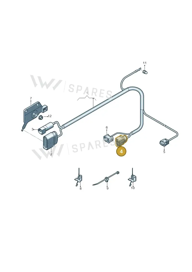 4G0906234A — Audi RS Q8 Quattro (2019-) diagram 859972750, position 4