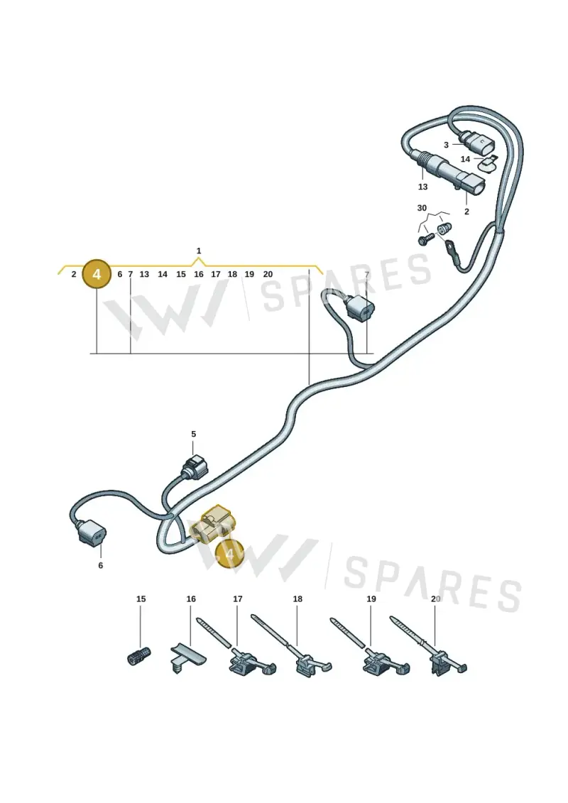 4G0906234A — Audi A5 Limo 2.0 (2024-) diagram 8wk972750, position 4