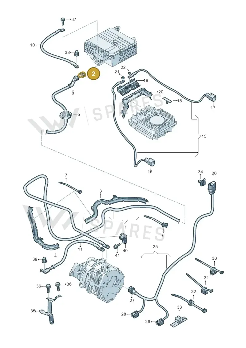 4G0906234C — Audi A3 Sportback (2019-2021) diagram 596972040, position 2