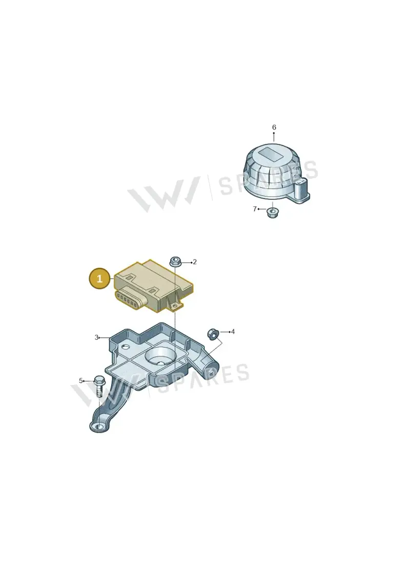 4G0907159A — Audi A7 Sportback (2014-2018) diagram 717906200, position 1