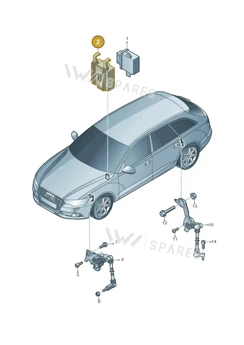 4G0907366 — Audi A6 Avant (2012-2018) diagram 738941250, position 2