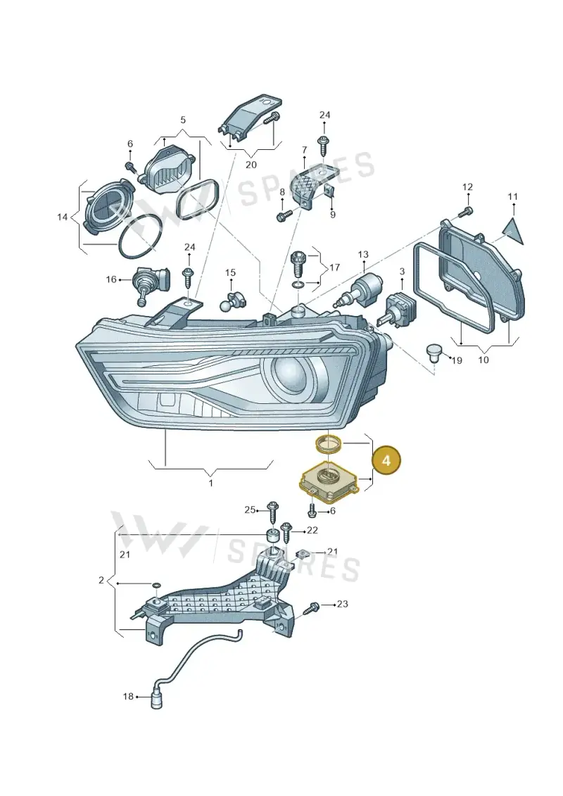 4G0907397R — Audi Q3 1.4 (2016-) diagram 855941000, position 4