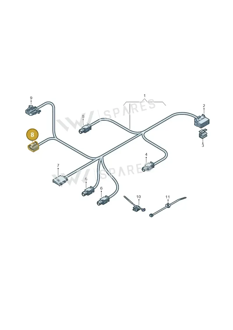 4G0919321A — Audi Q8 e-tron (2018-2025) diagram 586972660, position 8