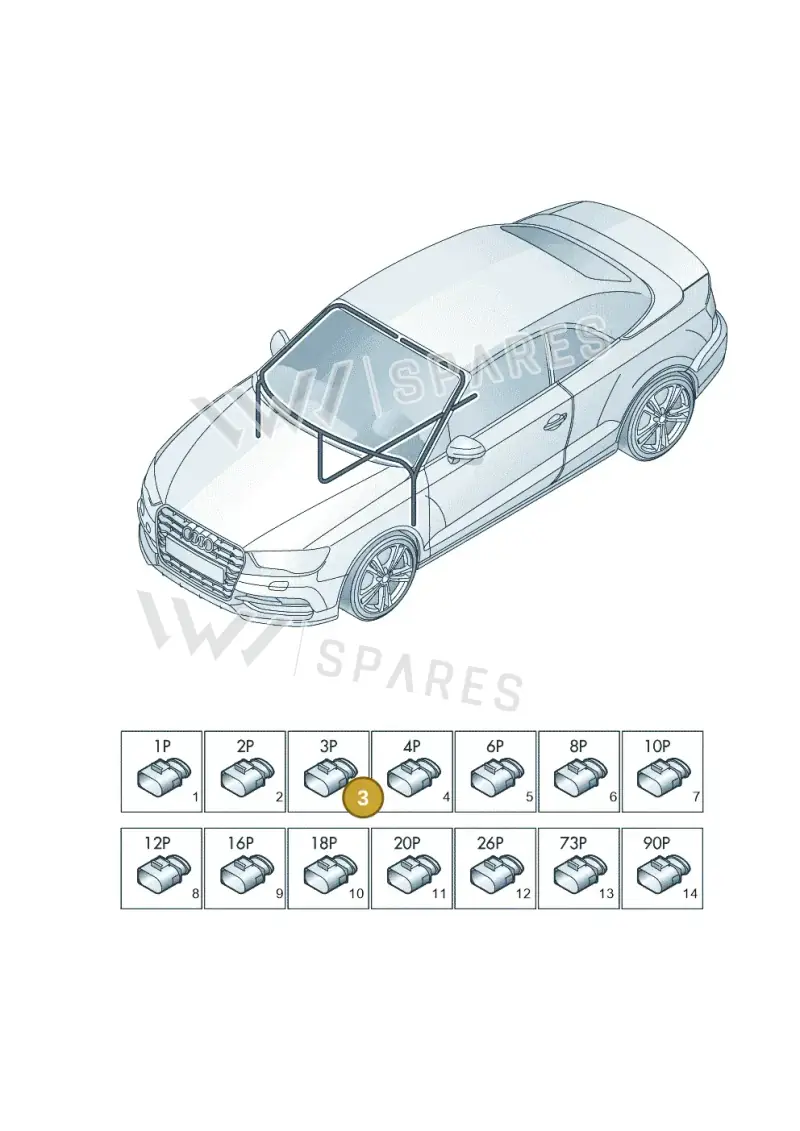4G0919321A — Audi A3 Cab. 1.4 (2013-2016) diagram 778971810, position 3