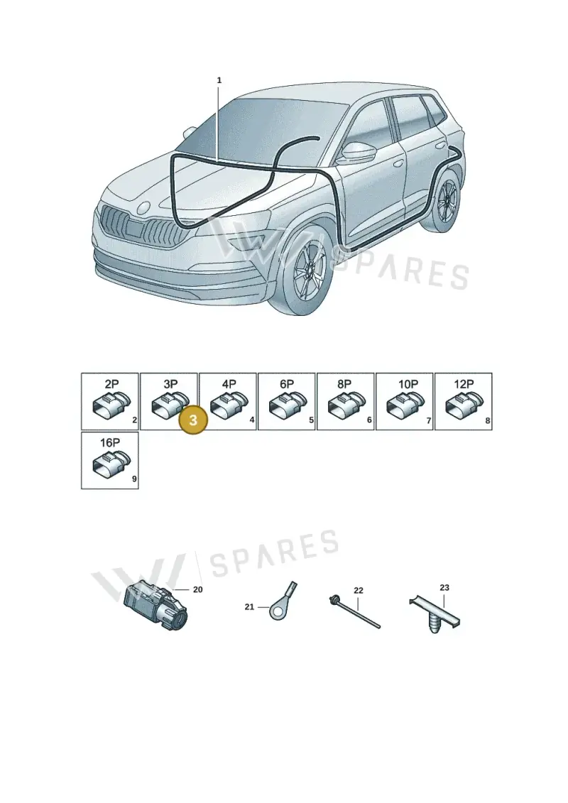 4G0919321 — Skoda Kodiaq (2018-2022) diagram 804971080, position 3