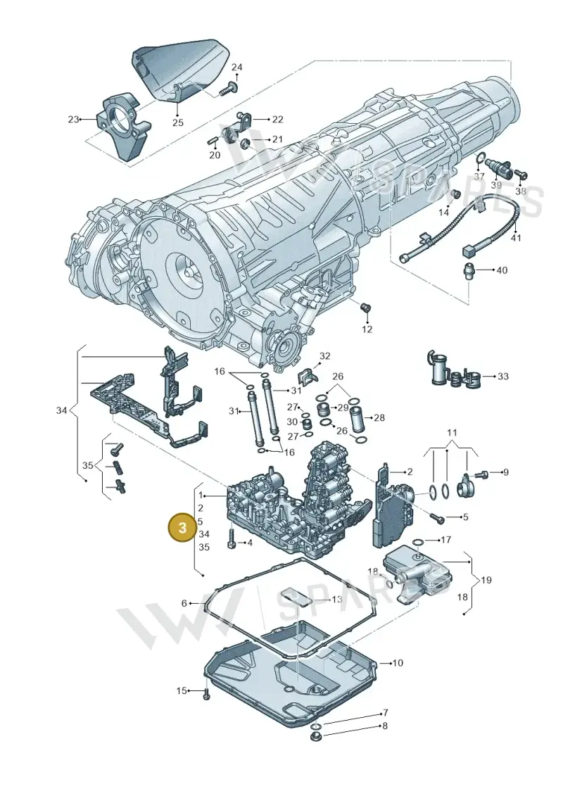 4G0927166L — Audi A6 Avant (2012-2018) diagram 647325800, position 3