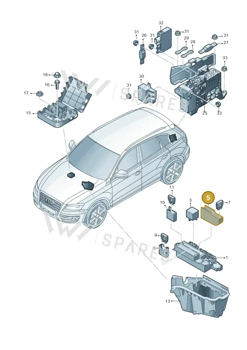 4G0937501 — Audi Q5 qu. 2.0 TDI (2012-2017) diagram 751937200, position 5