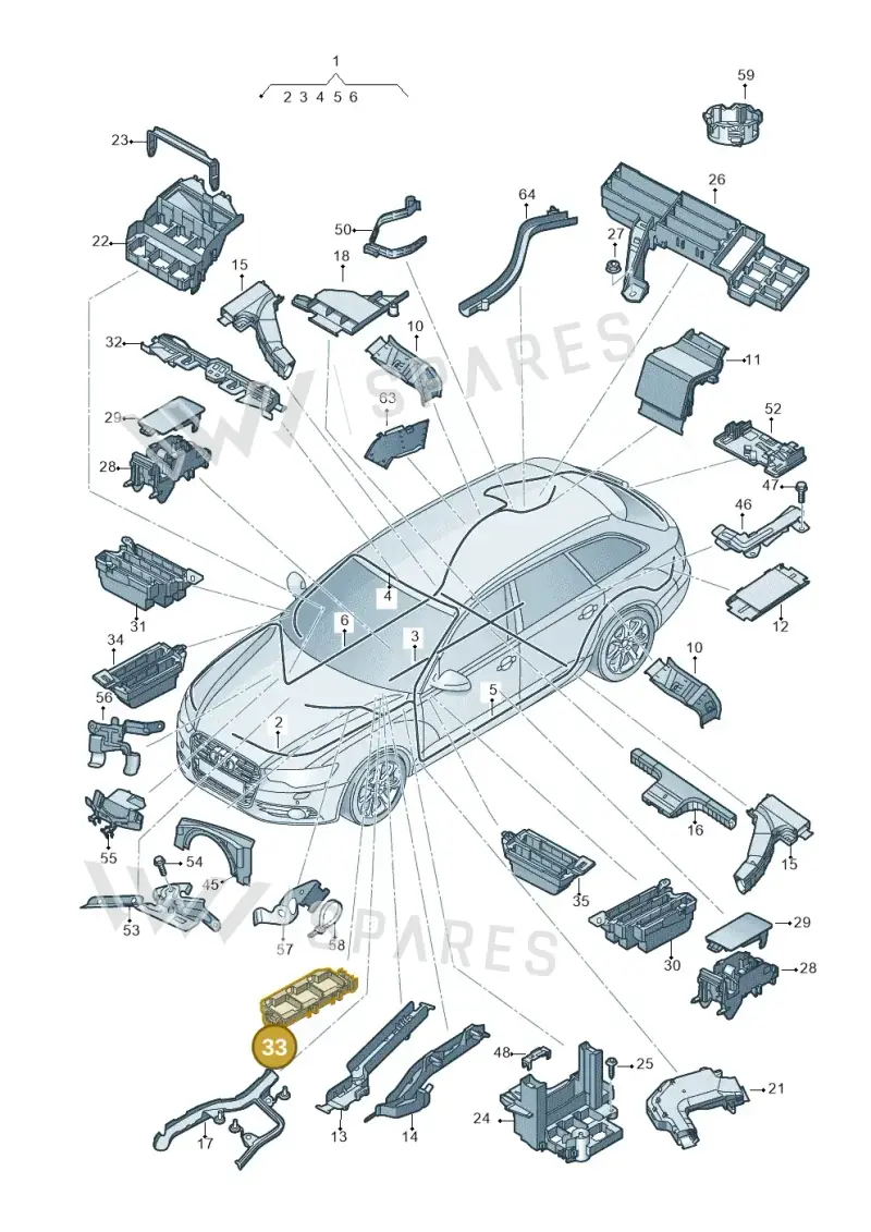 4G0937503 — Audi RS6 Avant (2013-2018) diagram 758971800, position 33