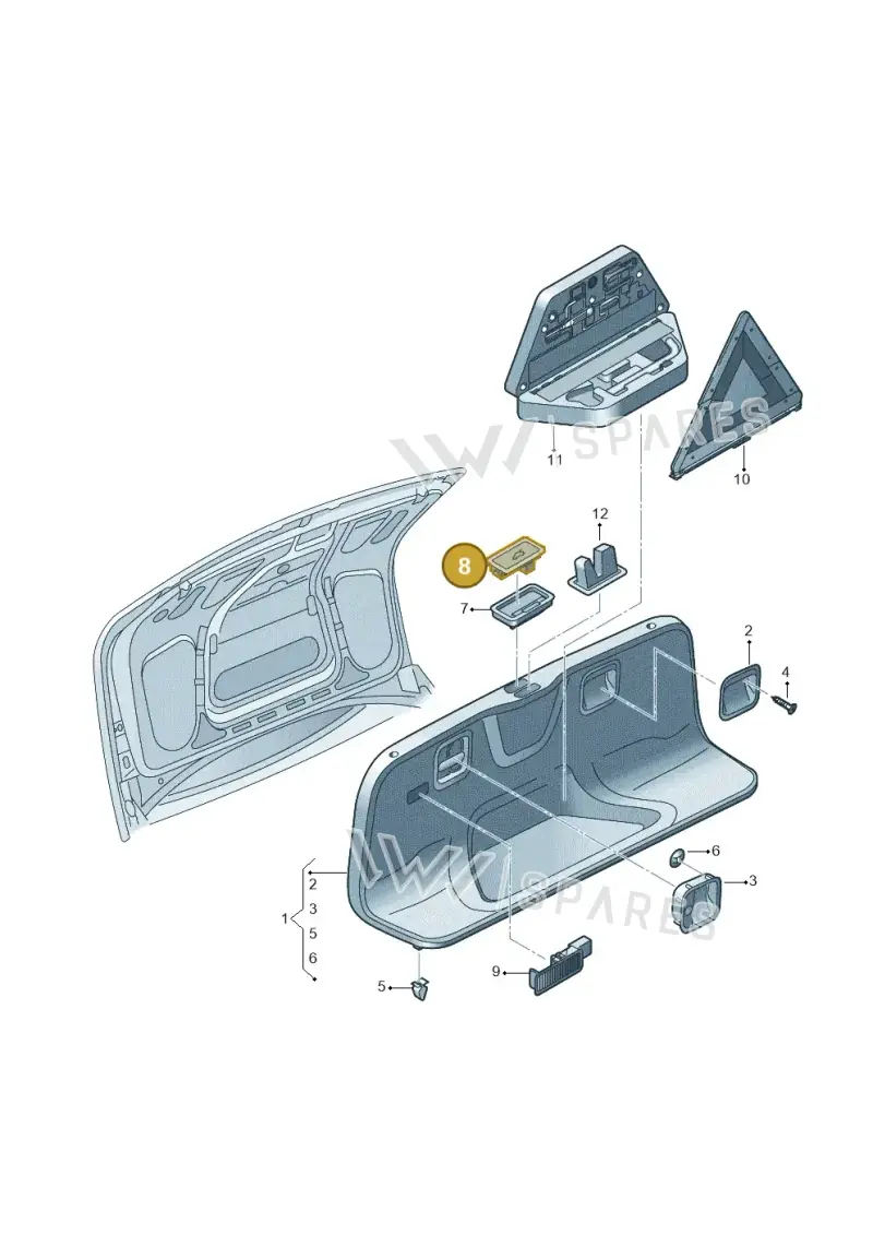 4G0959831A5PR — Audi A8/S8/qu. lang    08> (2007-) diagram 291867890, position 8