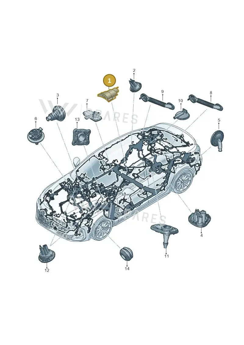 4G0971841 — Audi A5 Limo 2.0 (2024-) diagram 8wh971815, position 1