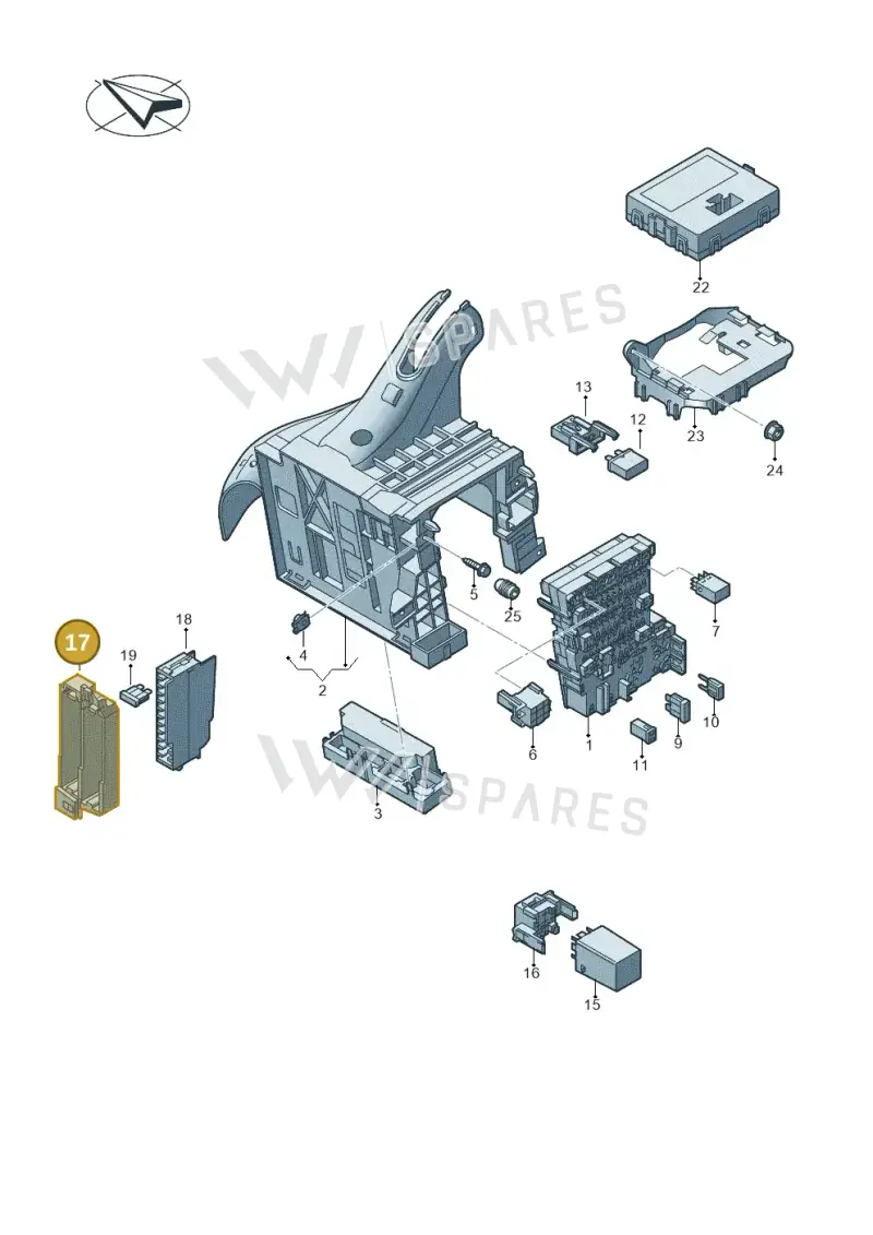 4G0971845E — Audi RS3 Limousine (2017-2020) diagram 745937000, position 17