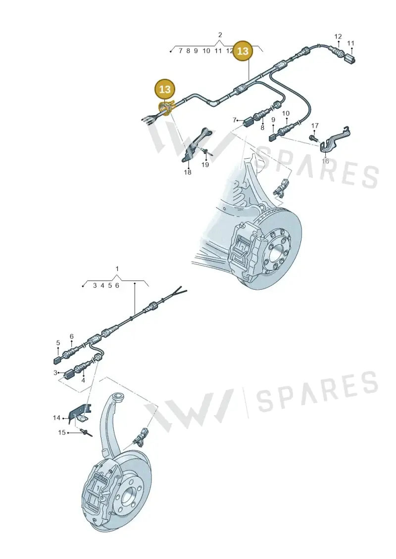 4G0971872B — Volkswagen Touareg (2017-2025) diagram 429927100, position 13