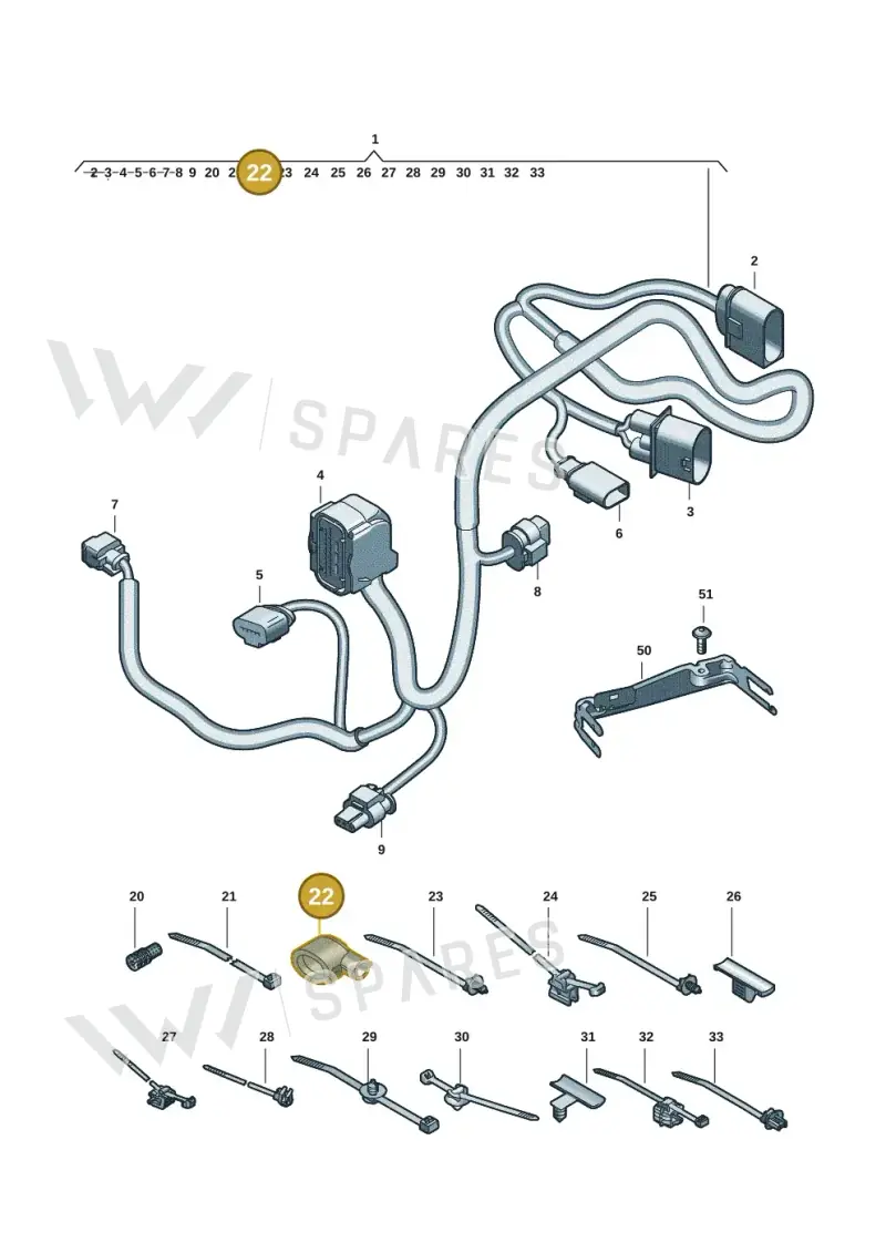 4G0971921 — Audi A5 Limo 2.0 (2024-) diagram 8wk972810, position 22