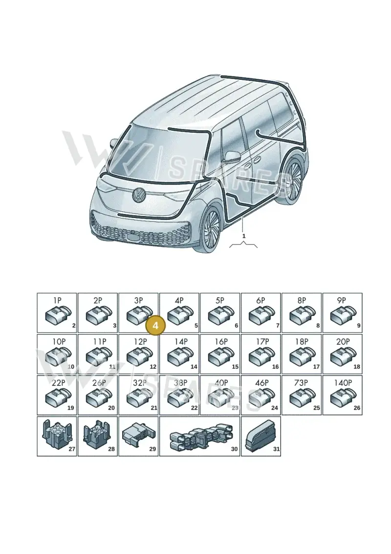 4G0972883 — Volkswagen ID. Buzz (2022-2025) diagram 15a972000, position 4