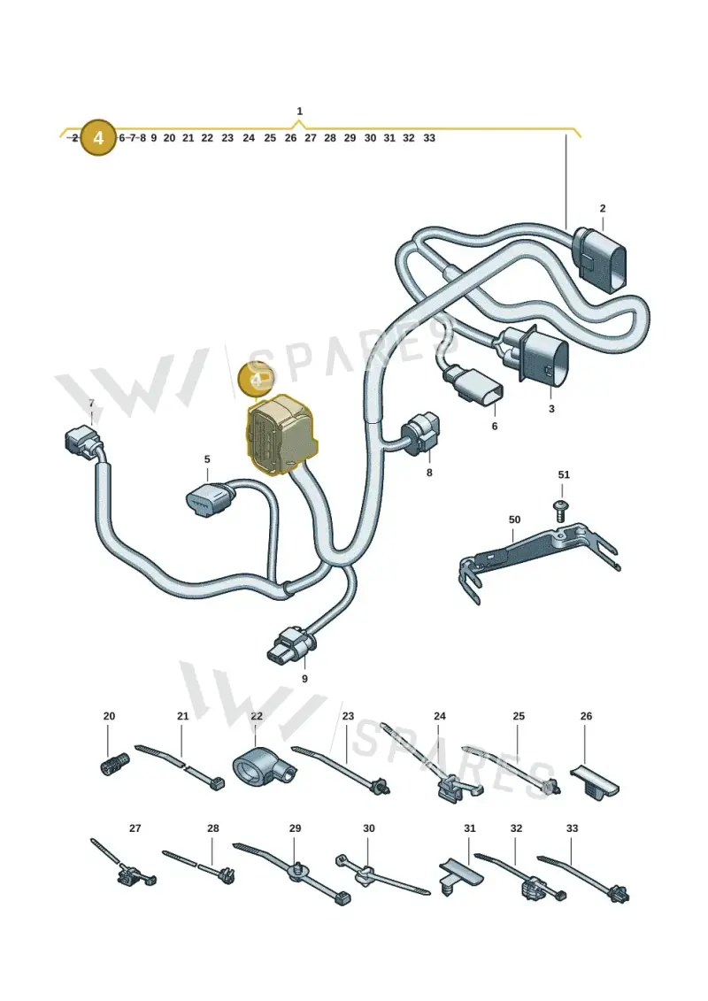 4G0973213A — Audi A5 Limousine (2024-2025) diagram 8wk972810, position 4