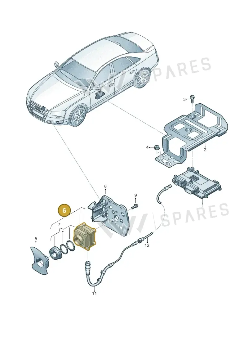 4G0980552 — Audi A8 (2013-2018) diagram 771907400, position 6