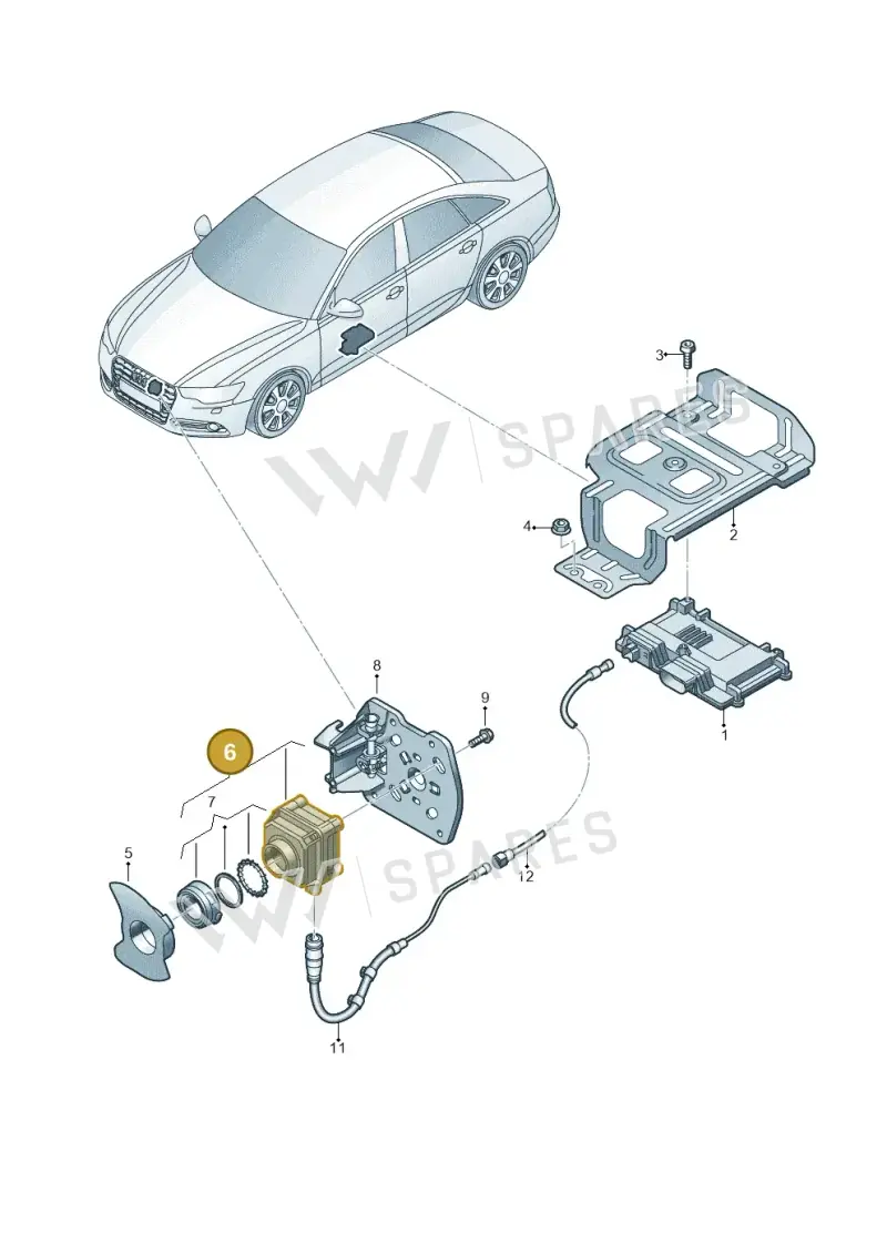 4G0980552 — Volkswagen Phideon (2016-2023) diagram 798907400, position 6
