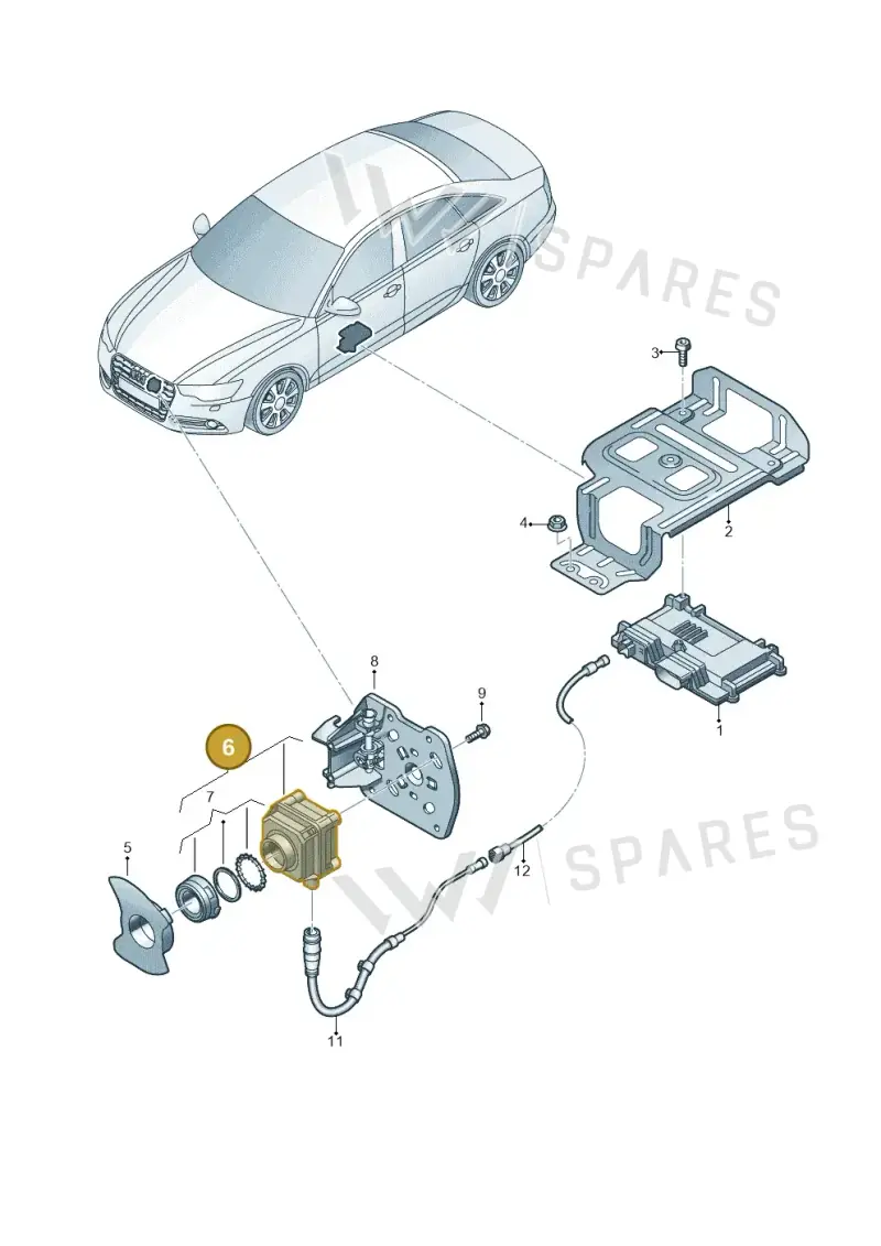 4G0980552 — Audi A6 (2014-2018) diagram 798907400, position 6