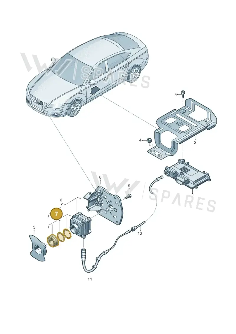 4G0998552 — Audi A7 Sportback (2014-2018) diagram 788907400, position 7