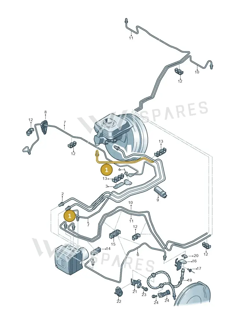 4G1614705AF — Audi A7 Sportback (2014-2018) diagram 711611200, position 1