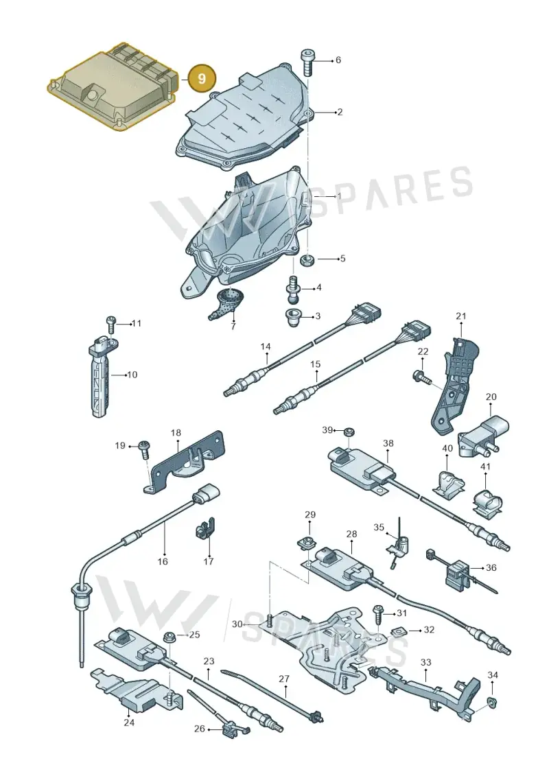 4G1907401 — Audi A7 Sportback (2014-2018) diagram 788906050, position 9
