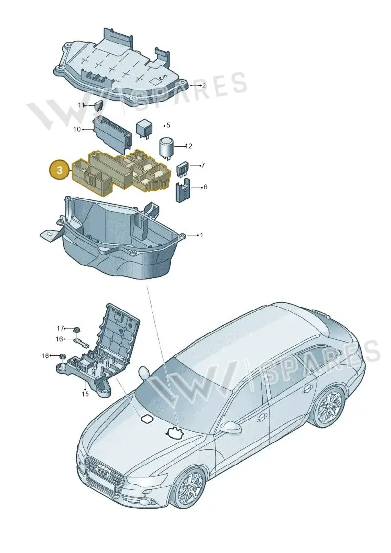 4G1937503B — Audi A6 Avant (2012-2018) diagram 738937200, position 3