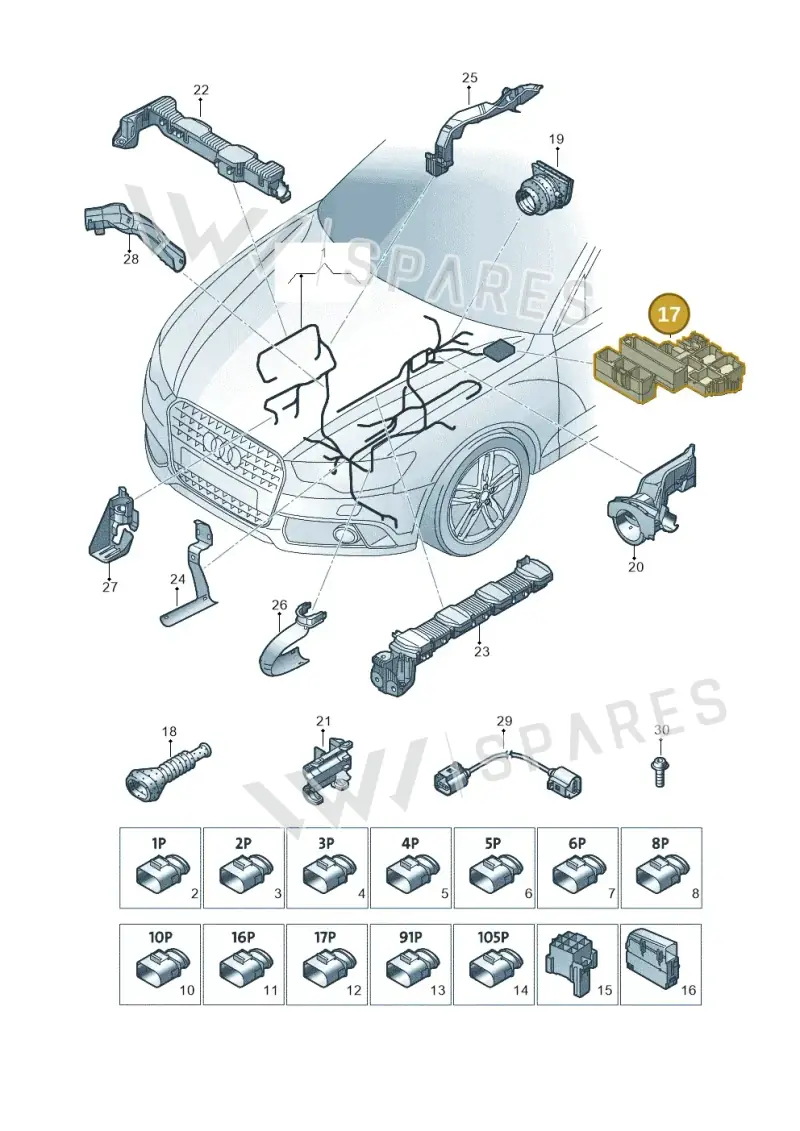 4G1937503B — Audi A7 Sportback (2014-2018) diagram 758971650, position 17