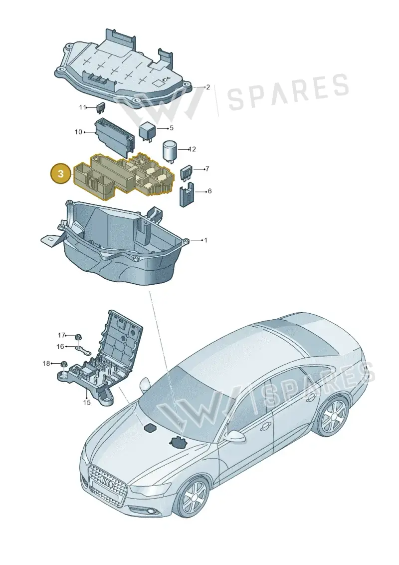 4G1937503B — Audi A6 (2014-2018) diagram 798937200, position 3