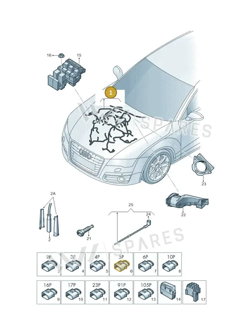 4G1971072KT — Audi A7 Sportback (2014-2018) diagram 798971400, position 1