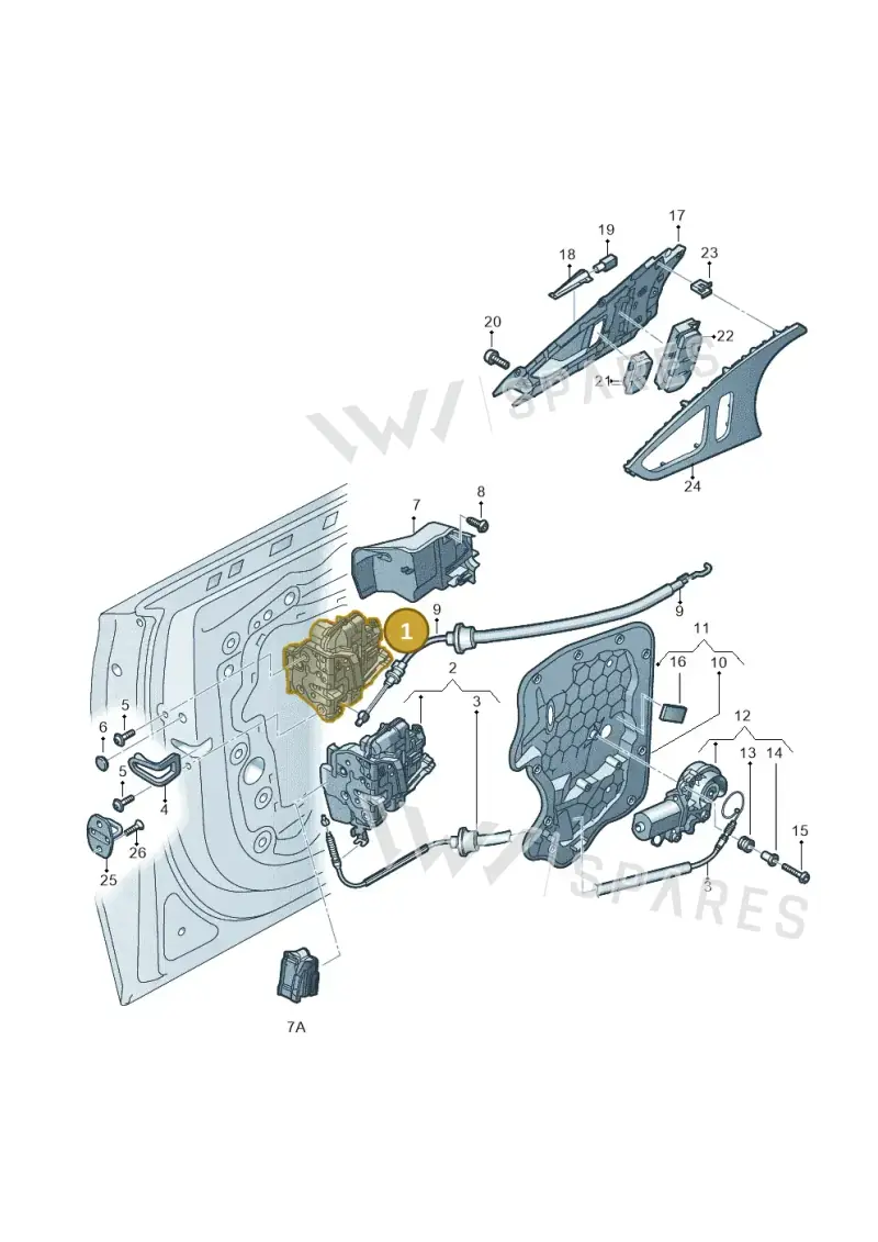 4G2837016 — Audi A7 Sportback (2014-2018) diagram 711837300, position 1